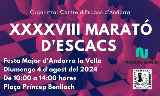 Marató d’Escacs d’Andorra 2024 – Bases