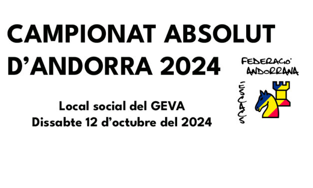 Campionat Absolut d’Andorra 2024 – Bases